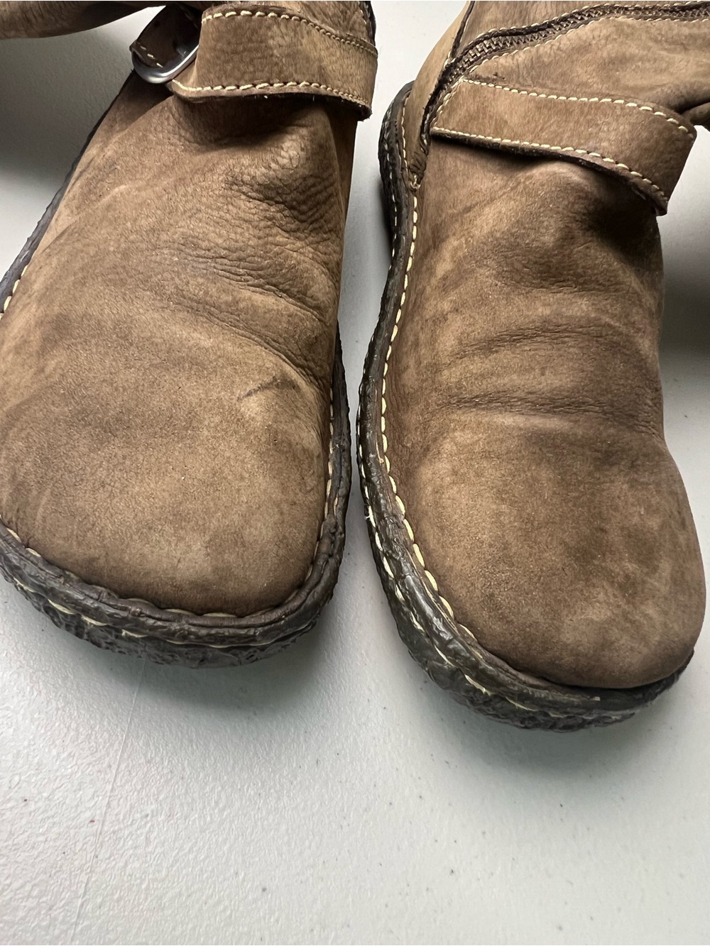 Born Kenya Mid Calf Size Women’s 9 Brown Leather Tall Boots - Picture 12 of 14